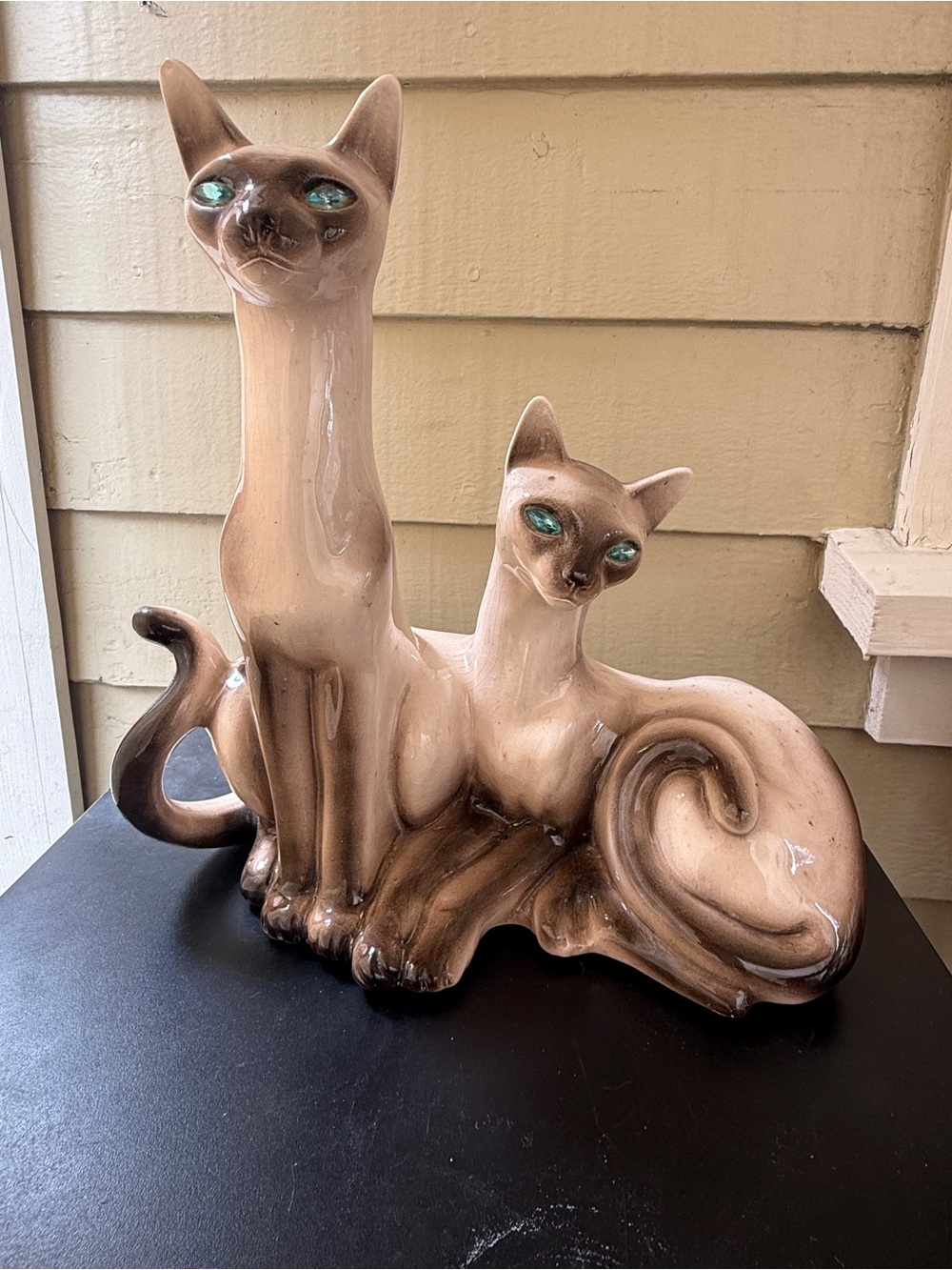 Vintage MCM SIAMESE CAT 1950s TV Lamp (working)
